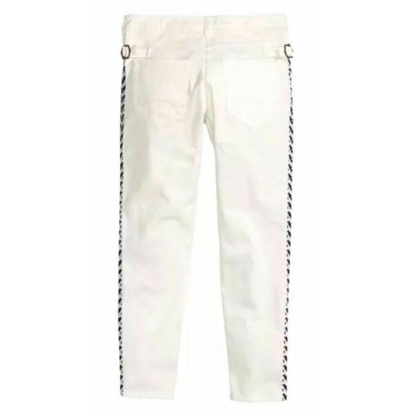 Isabel Marant Pour H&M Boyfriend Jeans Stripe Embroidered Chevron  ( US 2 ) - Picture 7 of 11